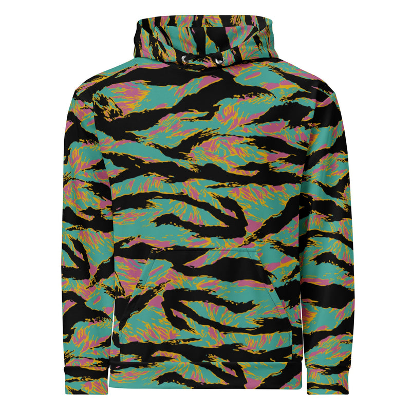 Tiger Stripe Miami Sunset CAMO Unisex Hoodie