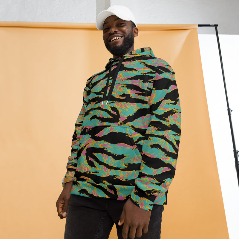 Tiger Stripe Miami Sunset CAMO Unisex Hoodie