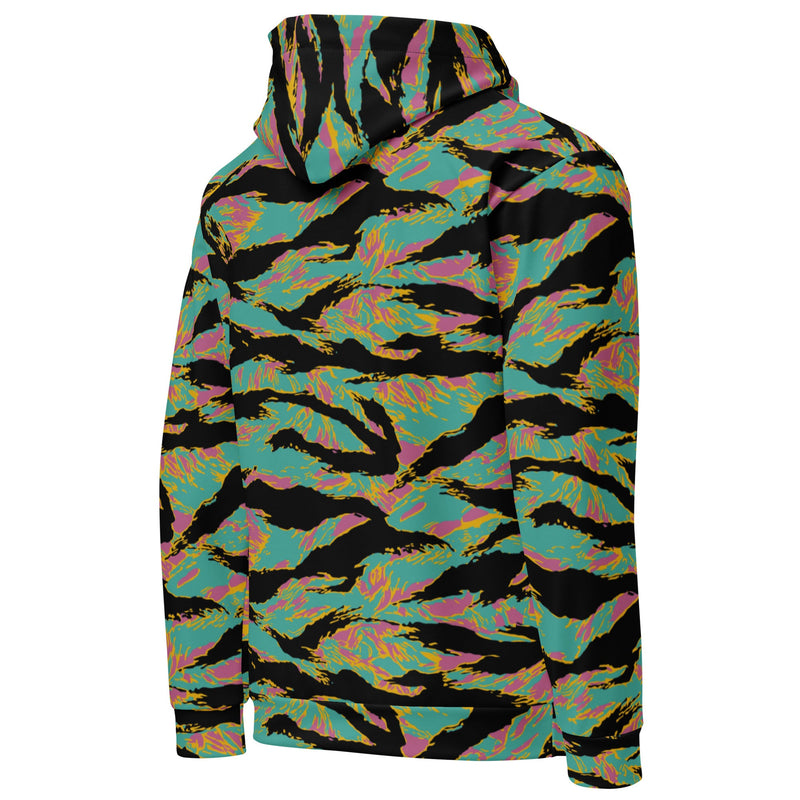 Tiger Stripe Miami Sunset CAMO Unisex Hoodie