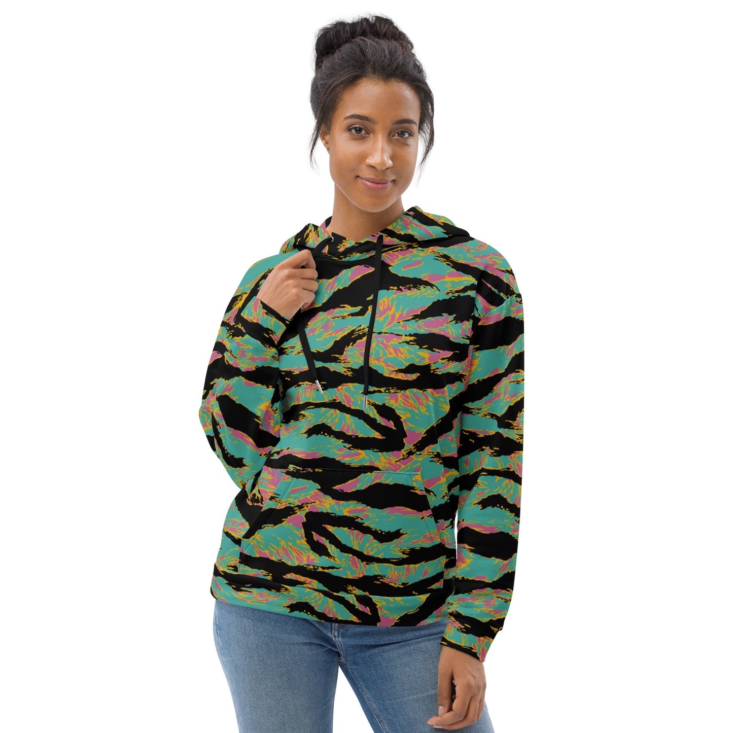 American Tiger Stripe Miami Sunset CAMO Unisex Hoodie - Hoodies