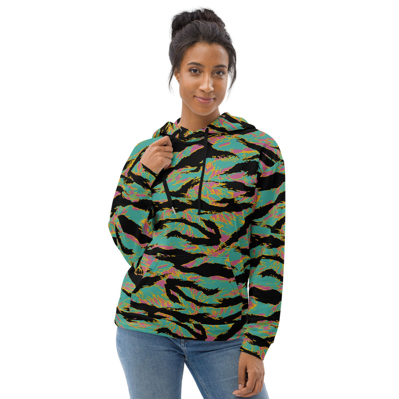 Tiger Stripe Miami Sunset CAMO Unisex Hoodie