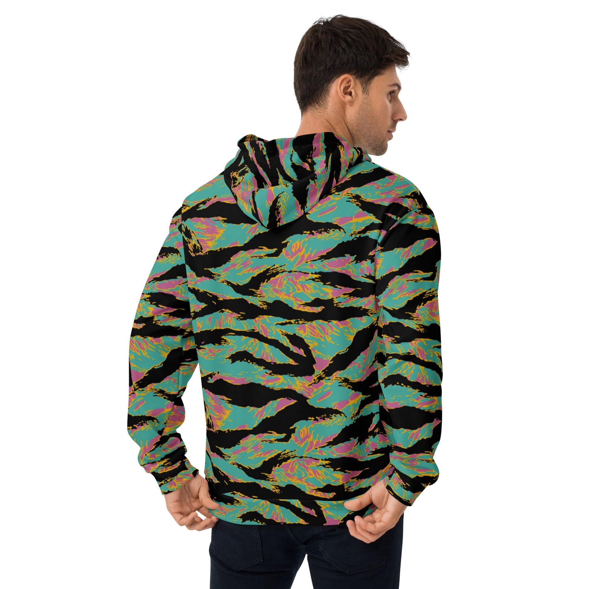 American Tiger Stripe Miami Sunset CAMO Unisex Hoodie - Hoodies