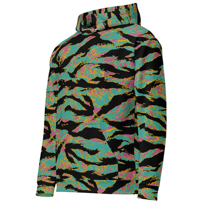 American Tiger Stripe Miami Sunset CAMO Unisex Hoodie - Hoodies