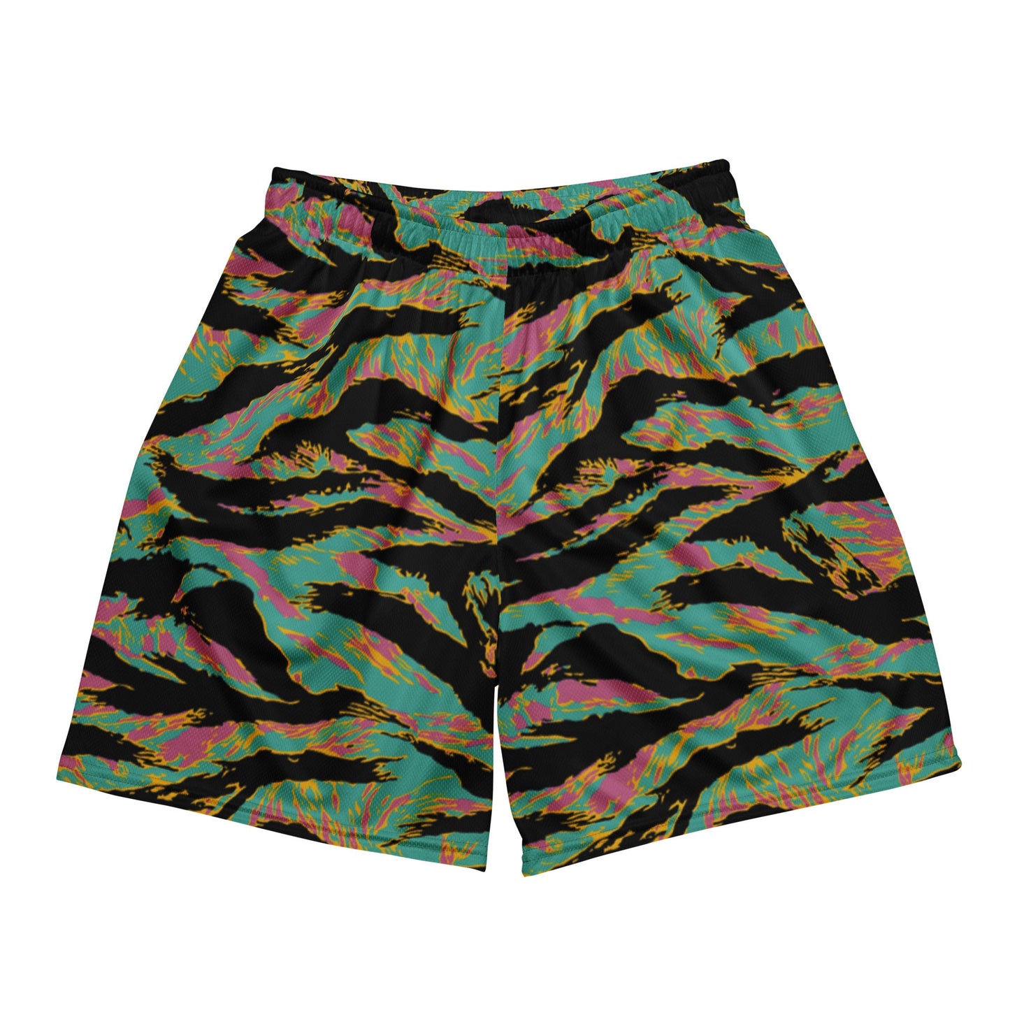 American Tiger Stripe Miami Sunset CAMO Unisex mesh shorts - 2XS - Mesh Shorts