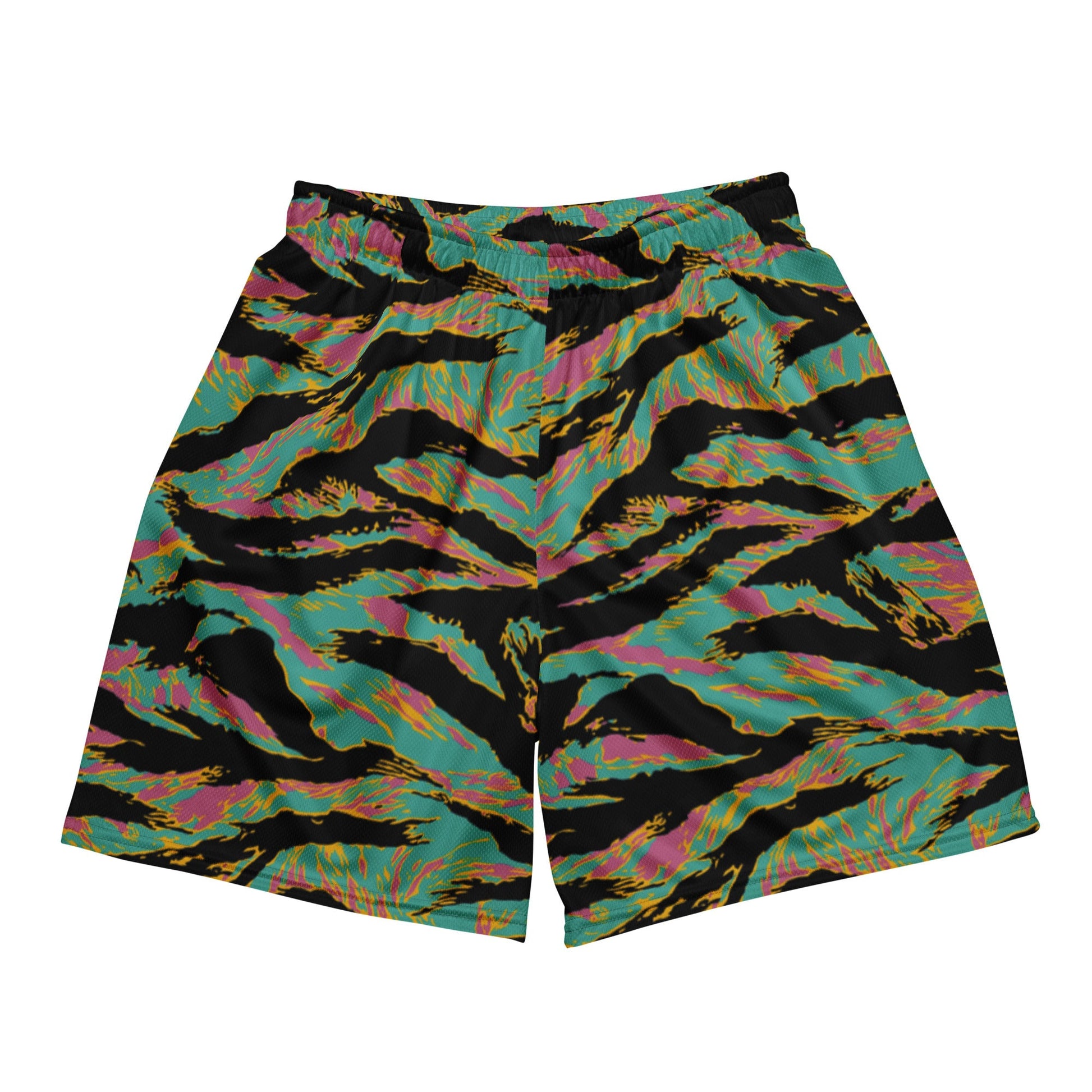 American Tiger Stripe Miami Sunset CAMO Unisex mesh shorts - 2XS - Mesh Shorts