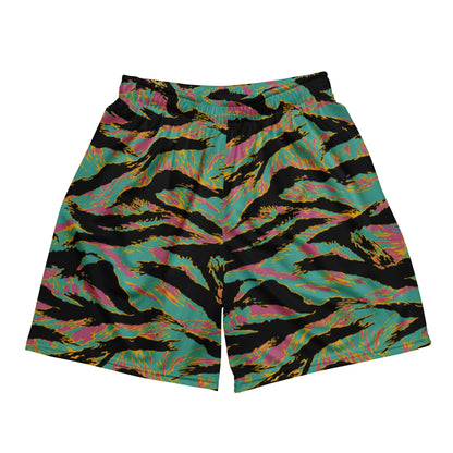 American Tiger Stripe Miami Sunset CAMO Unisex mesh shorts - 2XS - Mesh Shorts