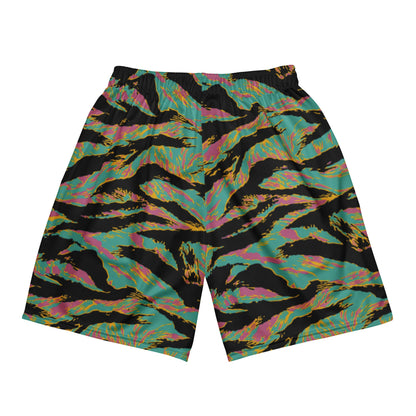 American Tiger Stripe Miami Sunset CAMO Unisex mesh shorts - Mesh Shorts