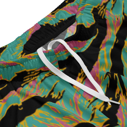 American Tiger Stripe Miami Sunset CAMO Unisex mesh shorts - Mesh Shorts