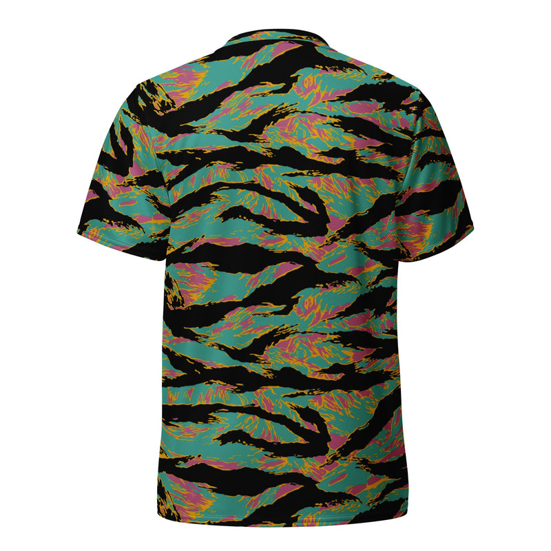 Tiger Stripe Miami Sunset CAMO Unisex Sports Jersey