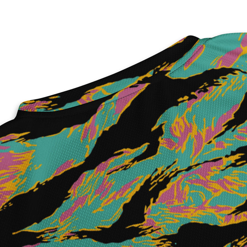 Tiger Stripe Miami Sunset CAMO Unisex Sports Jersey