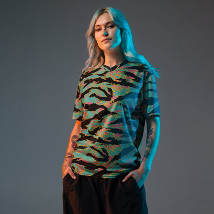 American Tiger Stripe Miami Sunset CAMO unisex sports jersey - Sports Jerseys