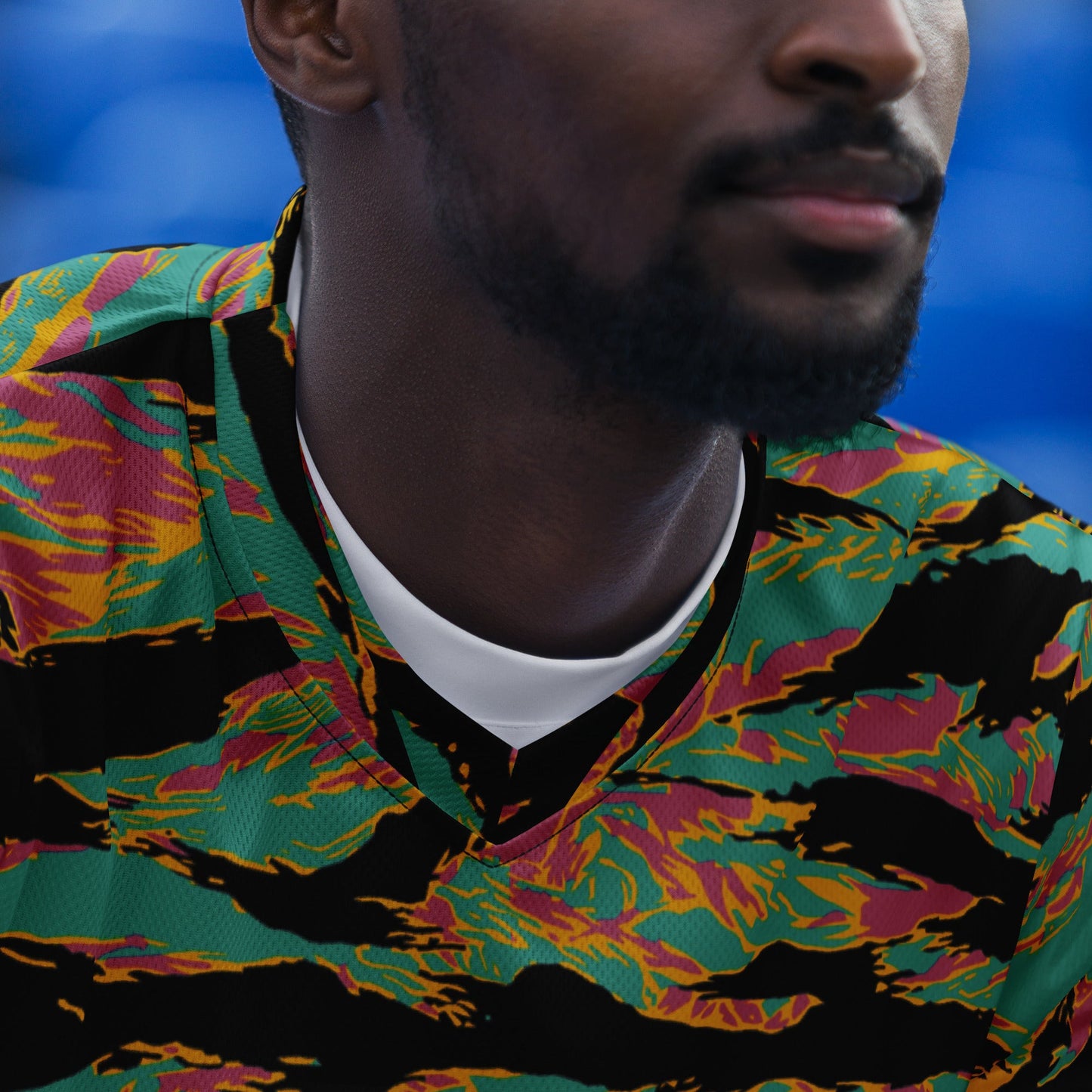 American Tiger Stripe Miami Sunset CAMO unisex sports jersey - Sports Jerseys