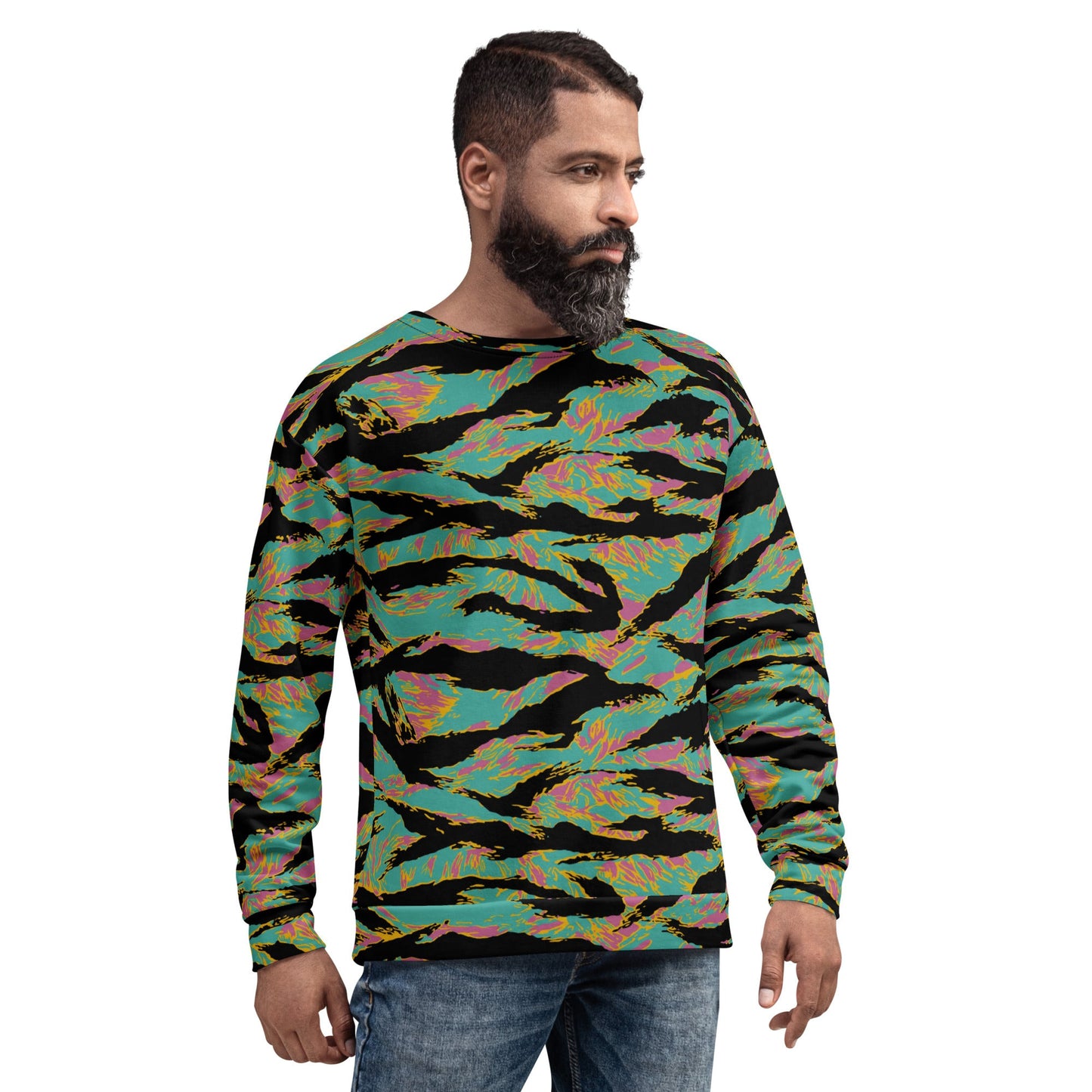 American Tiger Stripe Miami Sunset CAMO Unisex Sweatshirt - Sweatshirts