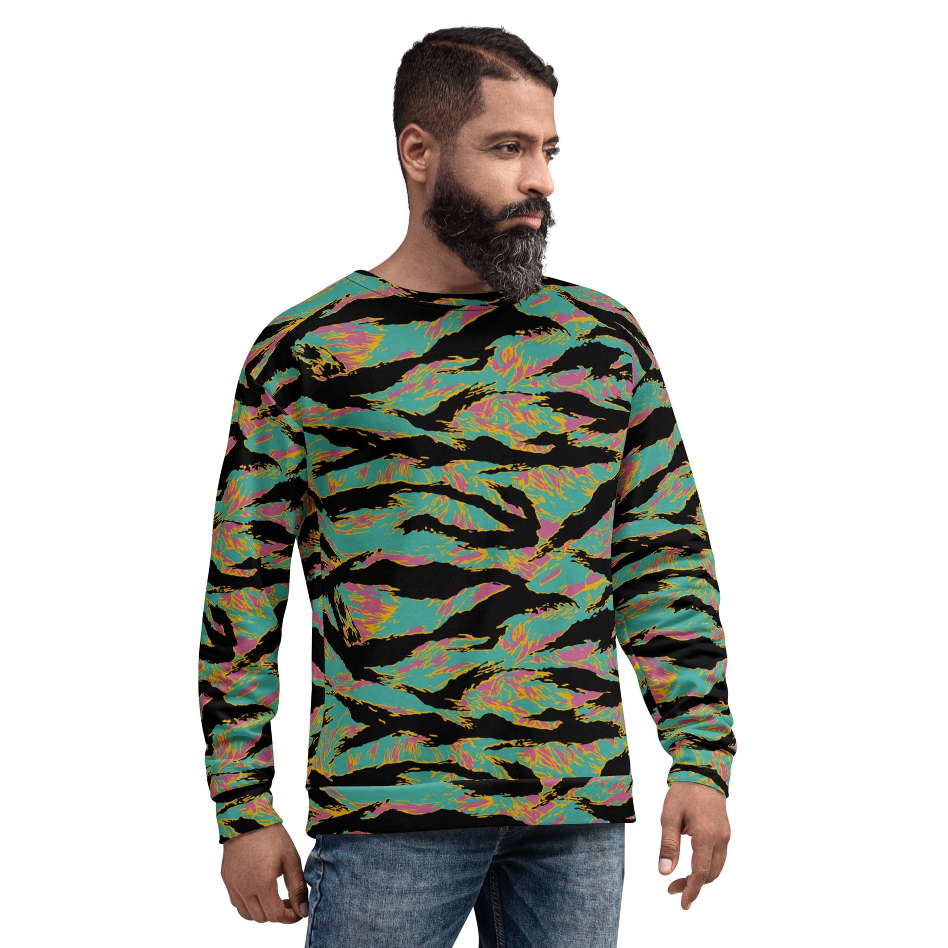 American Tiger Stripe Miami Sunset CAMO Unisex Sweatshirt - Sweatshirts