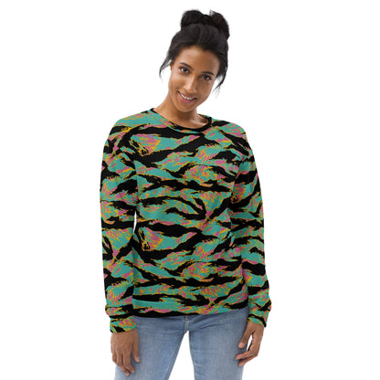 American Tiger Stripe Miami Sunset CAMO Unisex Sweatshirt - Sweatshirts
