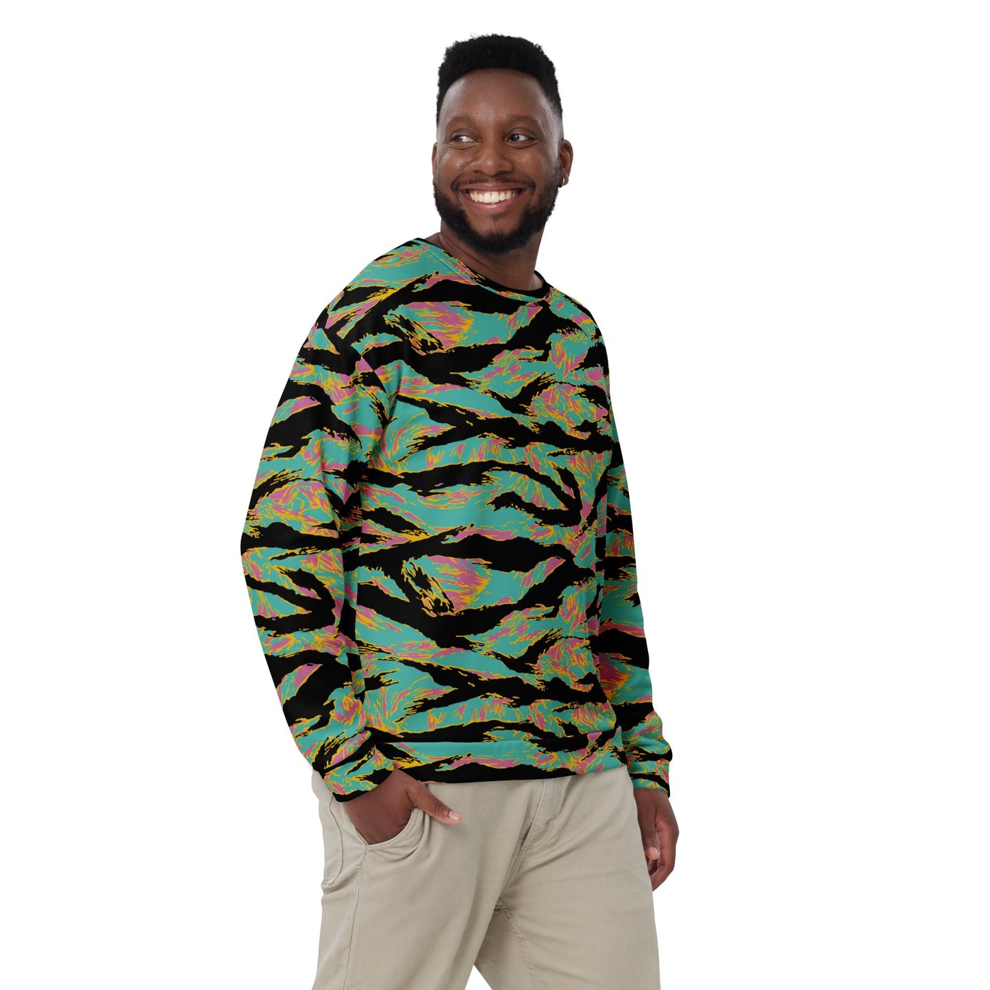 American Tiger Stripe Miami Sunset CAMO Unisex Sweatshirt - Sweatshirts