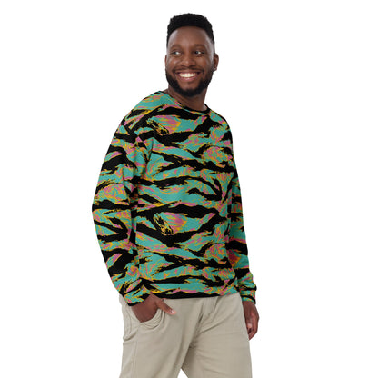 American Tiger Stripe Miami Sunset CAMO Unisex Sweatshirt - Sweatshirts