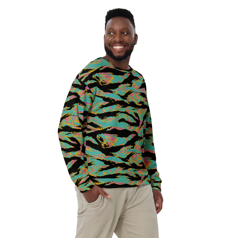 Tiger Stripe Miami Sunset CAMO Unisex Sweatshirt