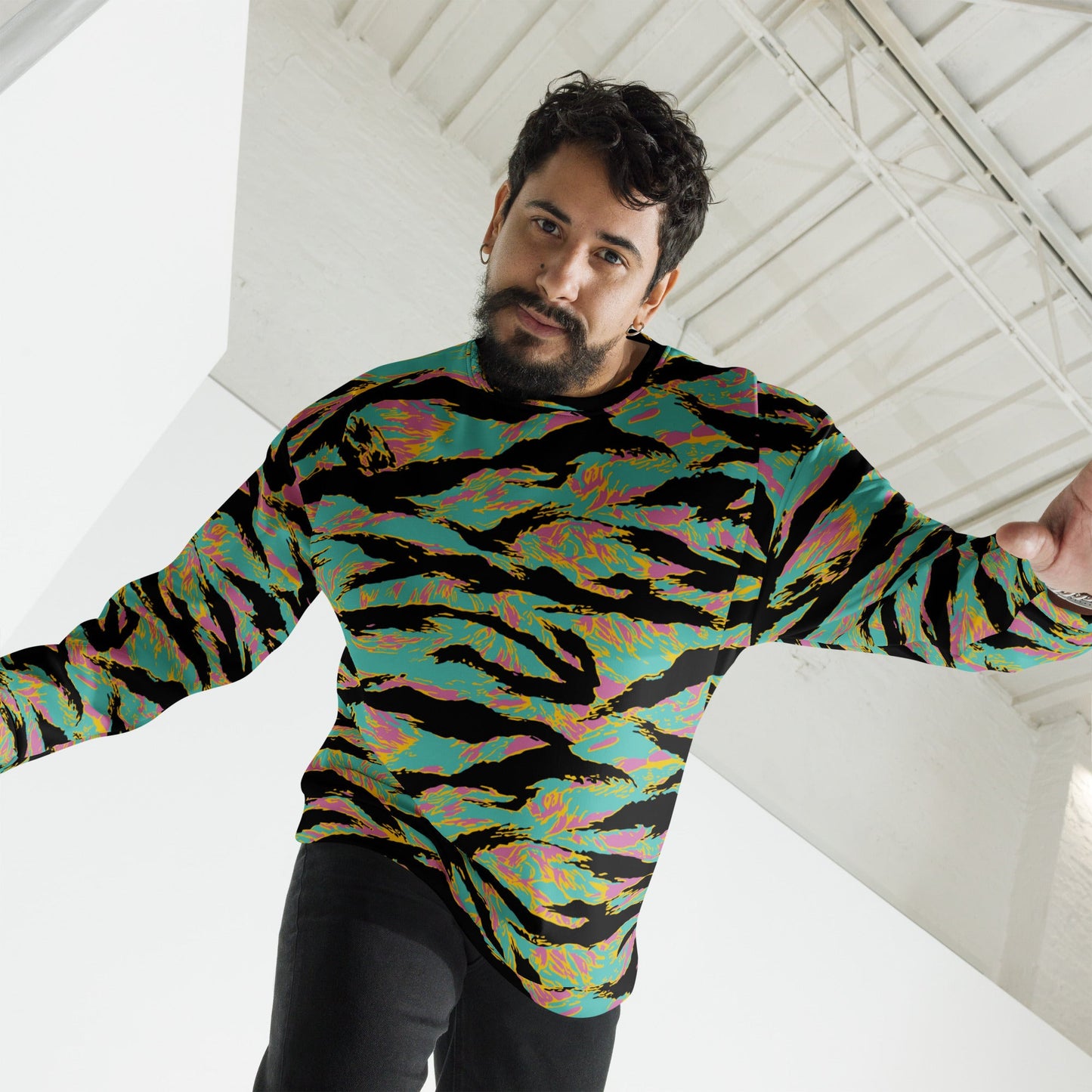 American Tiger Stripe Miami Sunset CAMO Unisex Sweatshirt - Sweatshirts