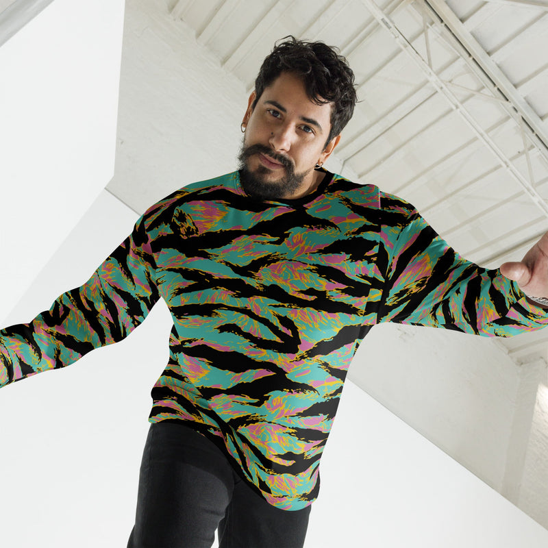 Tiger Stripe Miami Sunset CAMO Unisex Sweatshirt