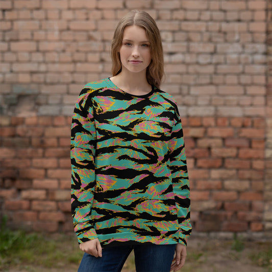 American Tiger Stripe Miami Sunset CAMO Unisex Sweatshirt - Sweatshirts
