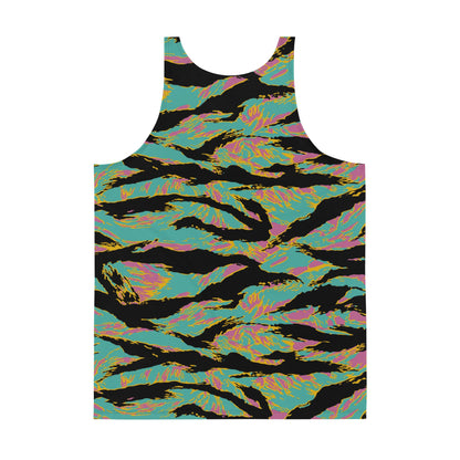American Tiger Stripe Miami Sunset CAMO Unisex Tank Top - Tops