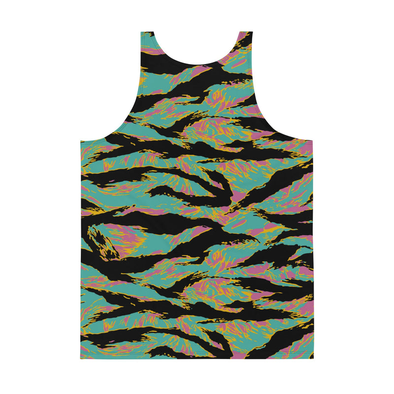 Tiger Stripe Miami Sunset CAMO Unisex Tank Top - Shirt