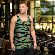 Tiger Stripe Miami Sunset CAMO Unisex Tank Top - XS - Shirt