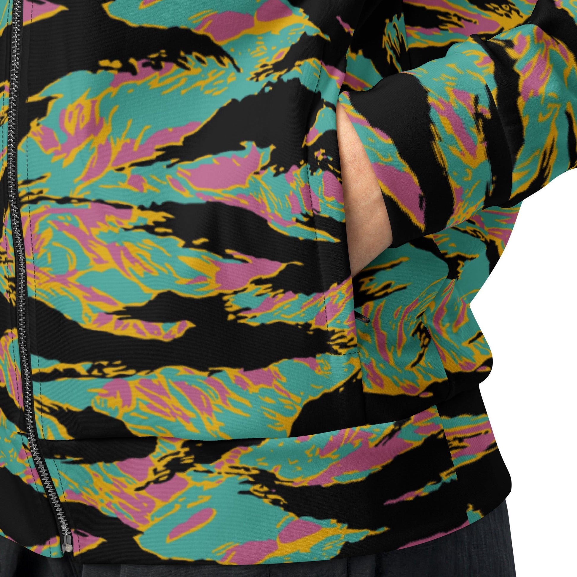 American Tiger Stripe Miami Sunset CAMO Unisex track jacket - Track Jackets