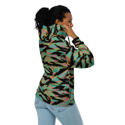American Tiger Stripe Miami Sunset CAMO Unisex zip hoodie - Zip Hoodies