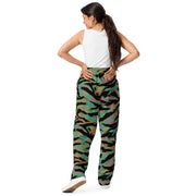 Tiger Stripe Miami Sunset CAMO Unisex Wide-Leg Joggers