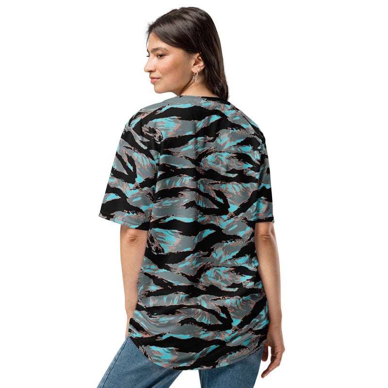 Tiger Stripe Miami Urban CAMO Unisex Baseball Jersey