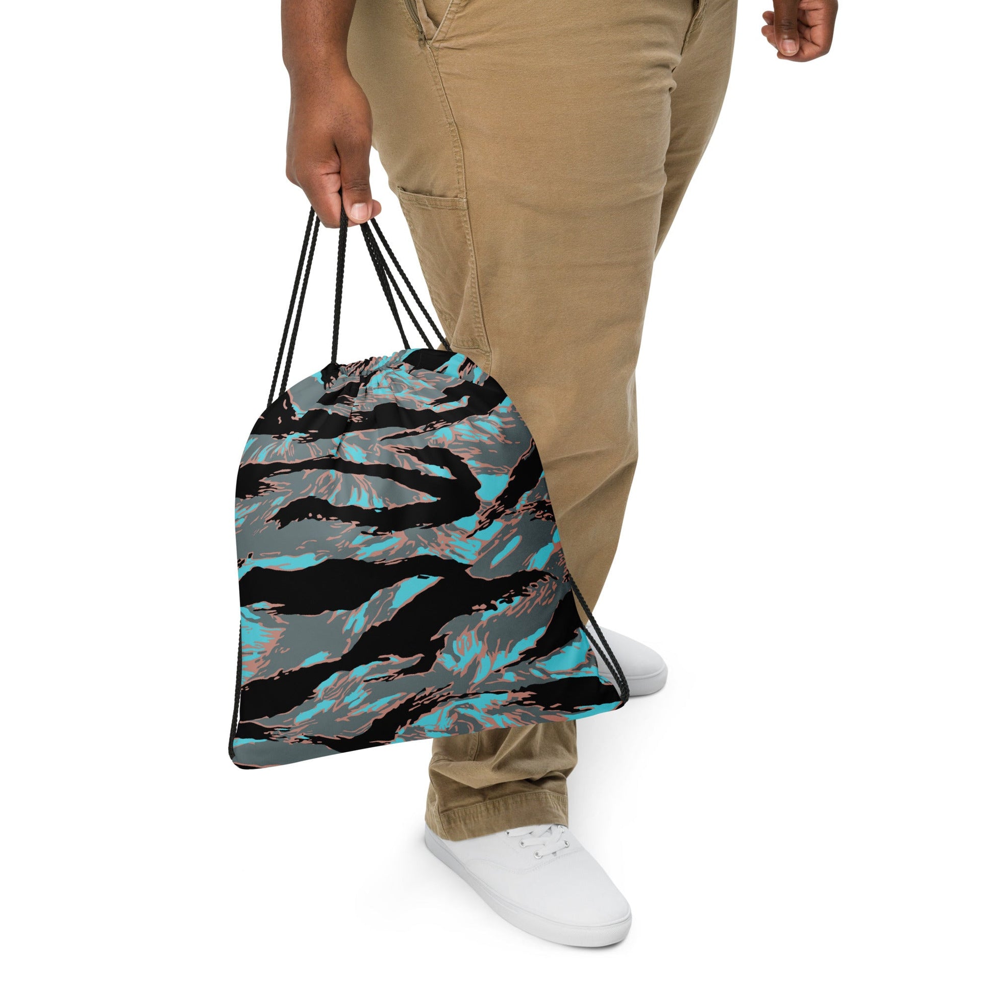 American Tiger Stripe Miami Urban CAMO Drawstring Bag - Bags