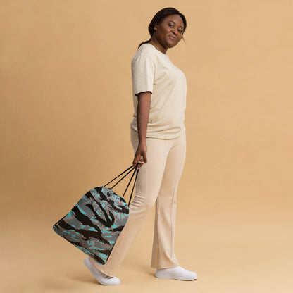 American Tiger Stripe Miami Urban CAMO Drawstring Bag - Bags