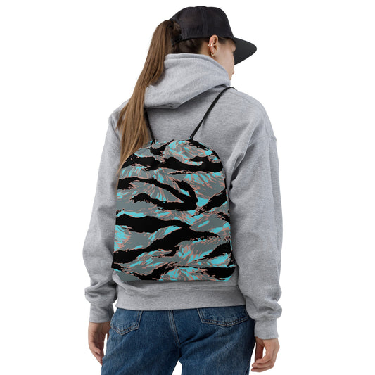 American Tiger Stripe Miami Urban CAMO Drawstring Bag - Bags