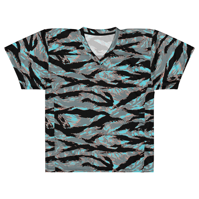 Tiger Stripe Miami Urban CAMO Unisex Football Jersey - American
