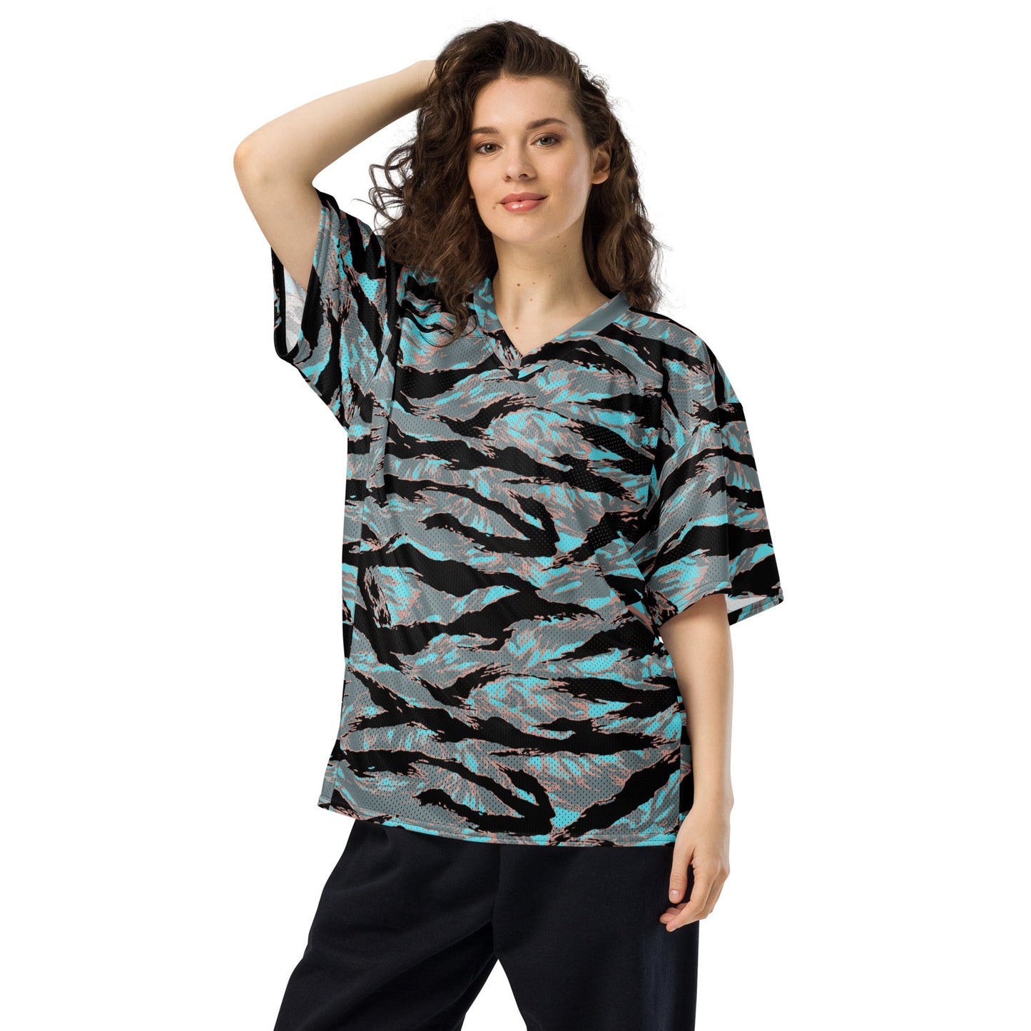 American Tiger Stripe Miami Urban CAMO football jersey - Football Jersey