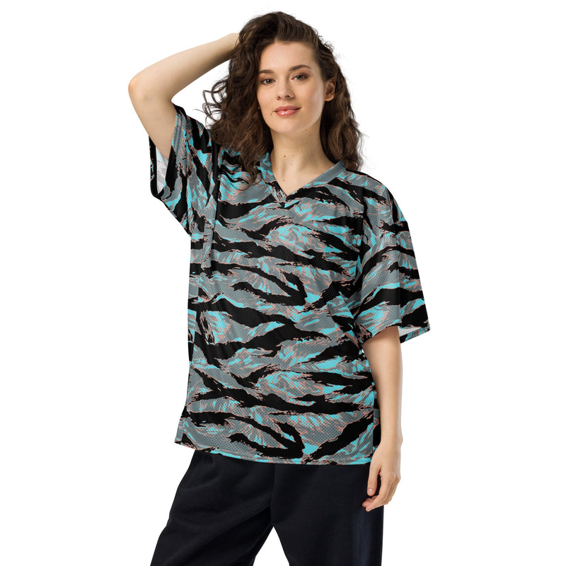 Tiger Stripe Miami Urban CAMO Unisex Football Jersey - American
