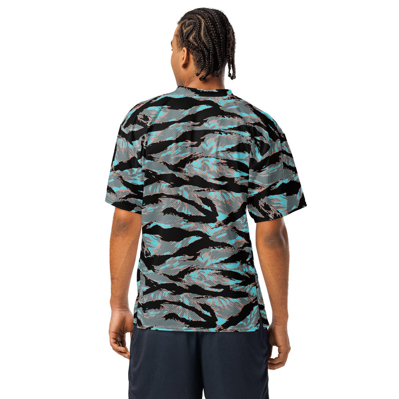 Tiger Stripe Miami Urban CAMO Unisex Football Jersey - American