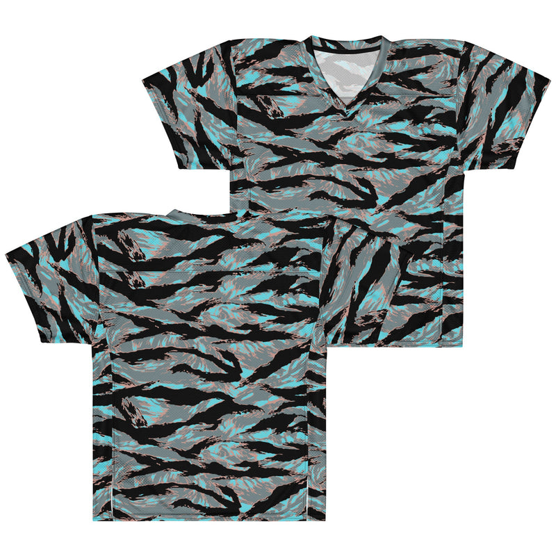Tiger Stripe Miami Urban CAMO Unisex Football Jersey - American