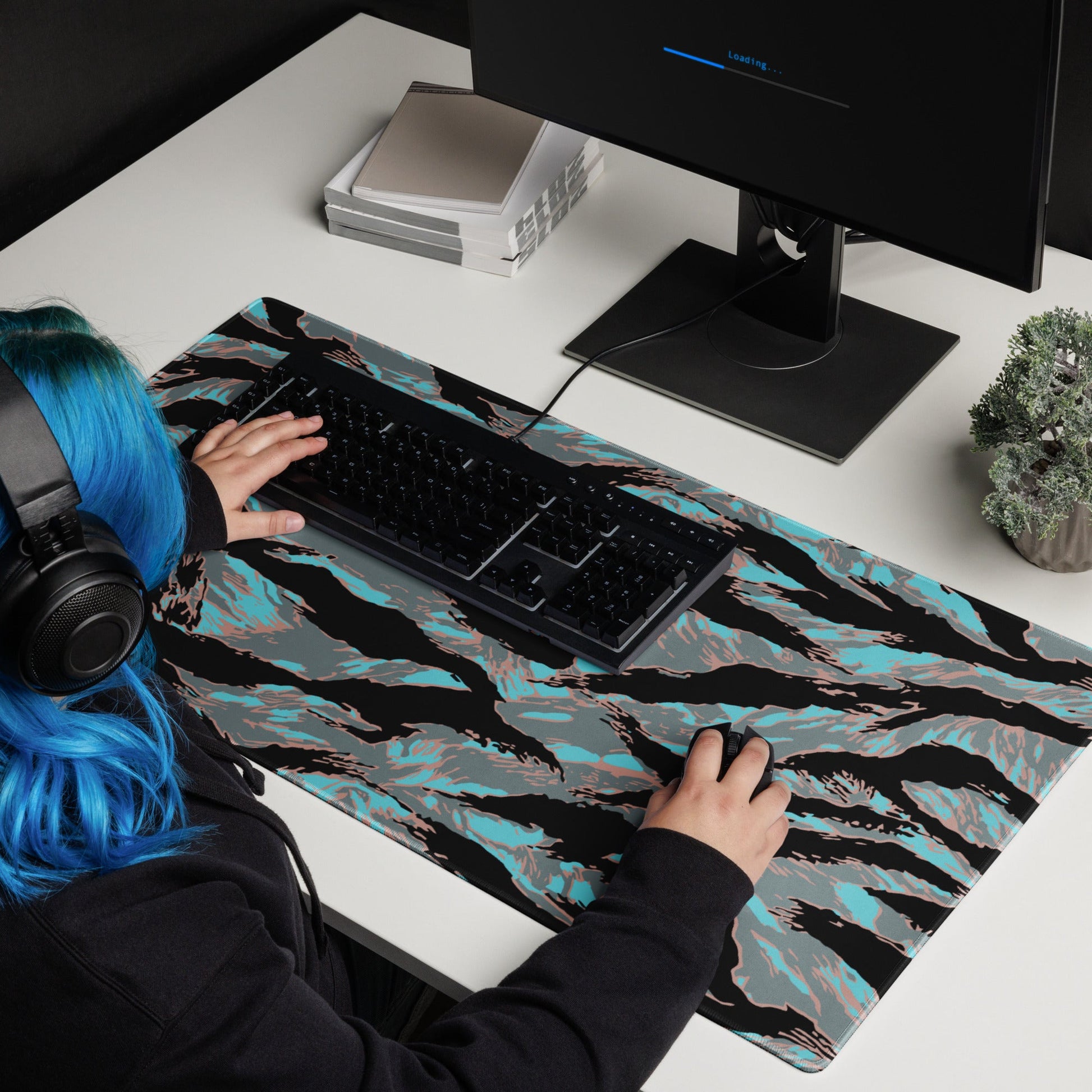 American Tiger Stripe Miami Urban CAMO Gaming mouse pad - Mouse Pads