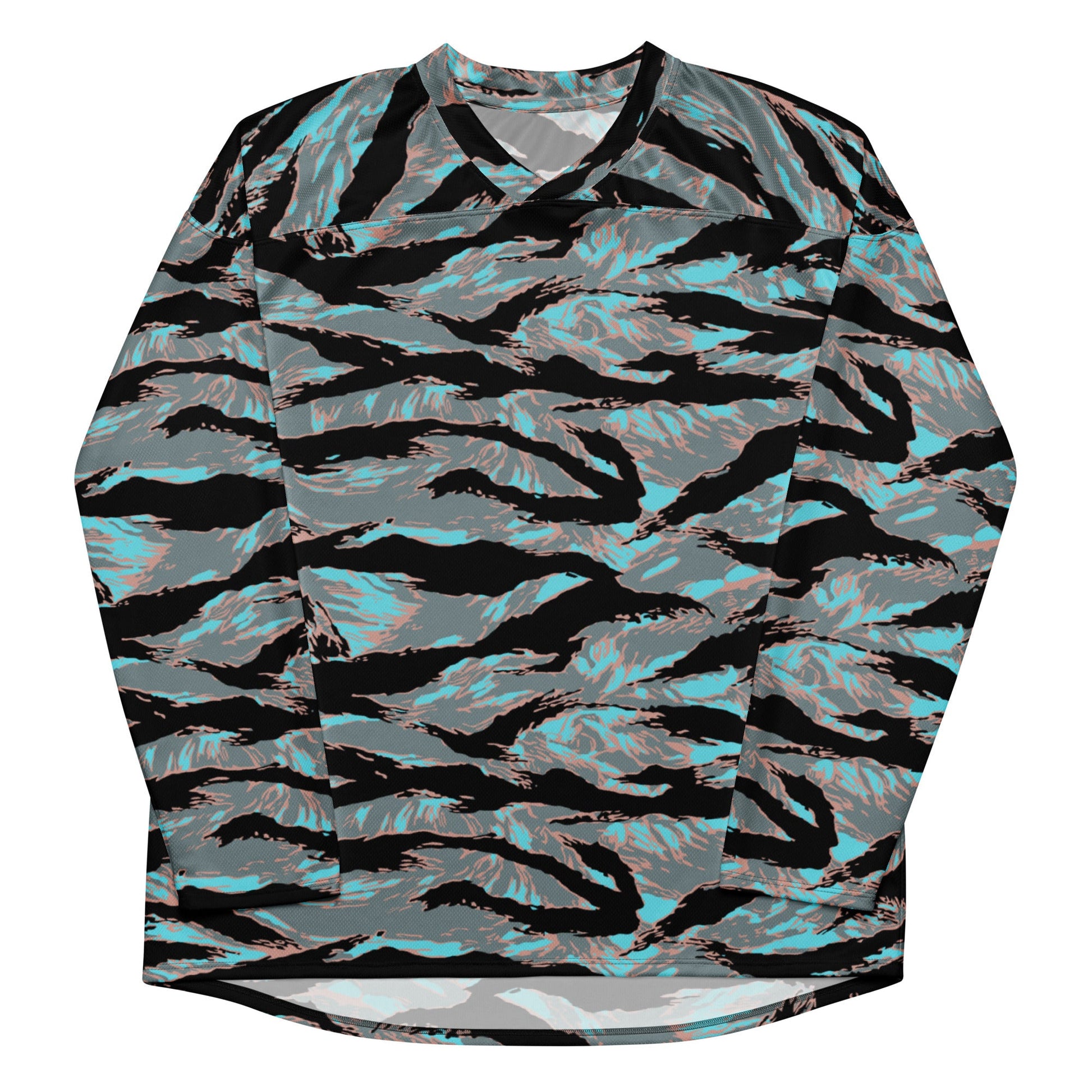 American Tiger Stripe Miami Urban CAMO hockey fan jersey - Hockey Jerseys