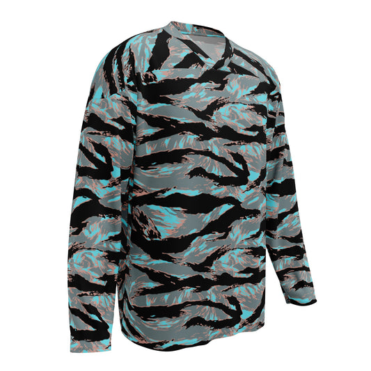 American Tiger Stripe Miami Urban CAMO hockey fan jersey - Hockey Jerseys