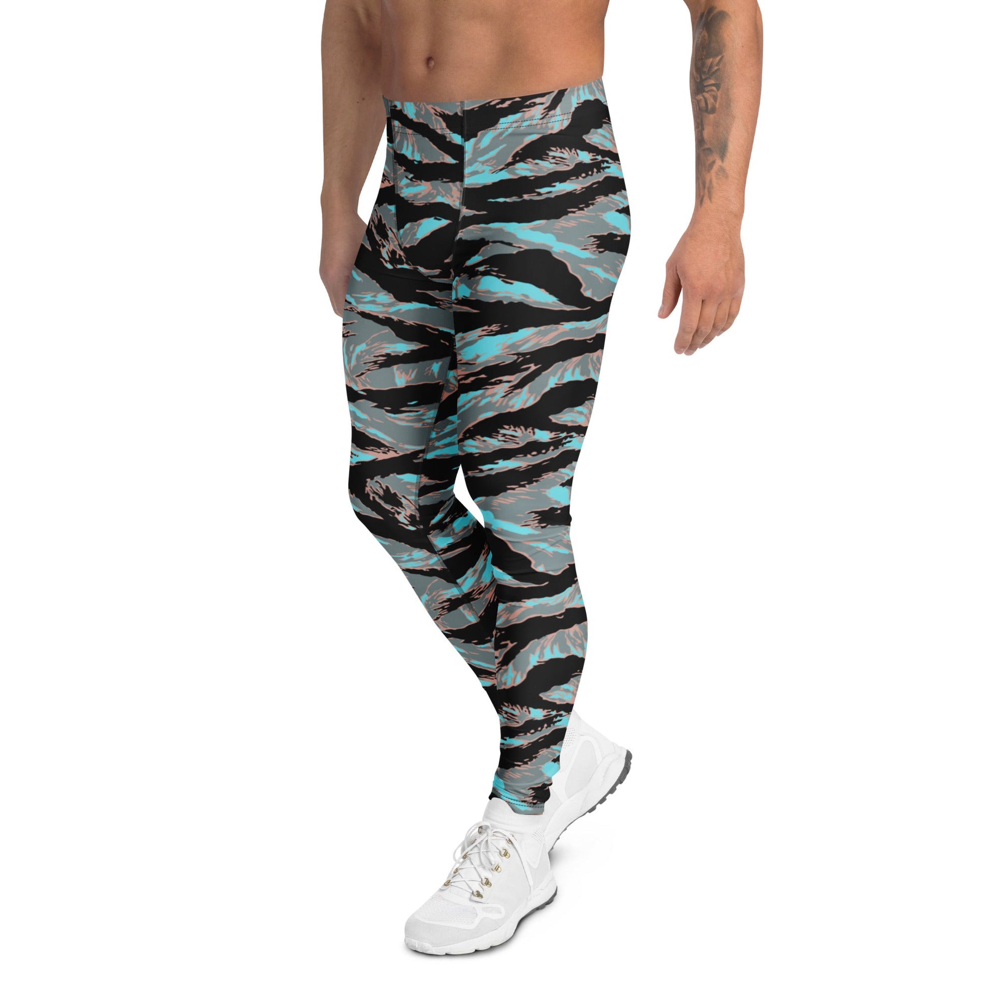 American Tiger Stripe Miami Urban CAMO Mens Leggings