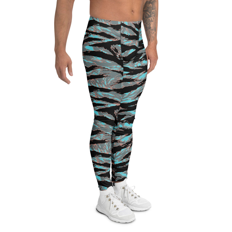 Tiger Stripe Miami Urban CAMO Mens Leggings - Men
