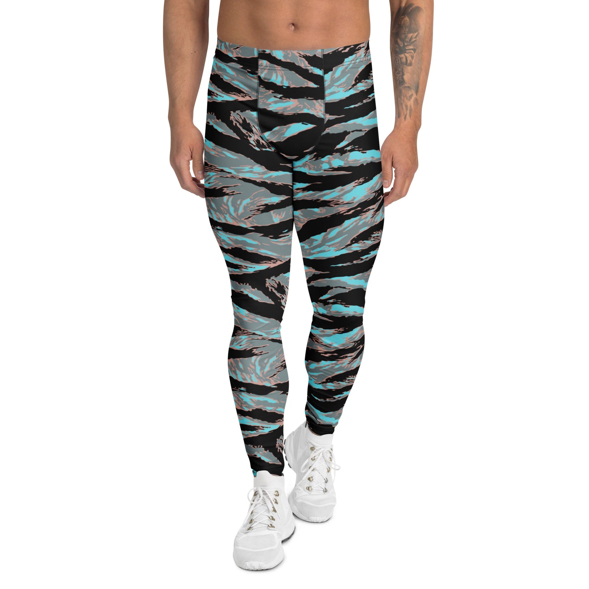 American Tiger Stripe Miami Urban CAMO Mens Leggings - XS