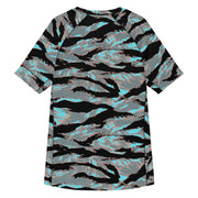 Tiger Stripe Miami Urban CAMO Mens Short-Sleeve Rash Guard - SS
