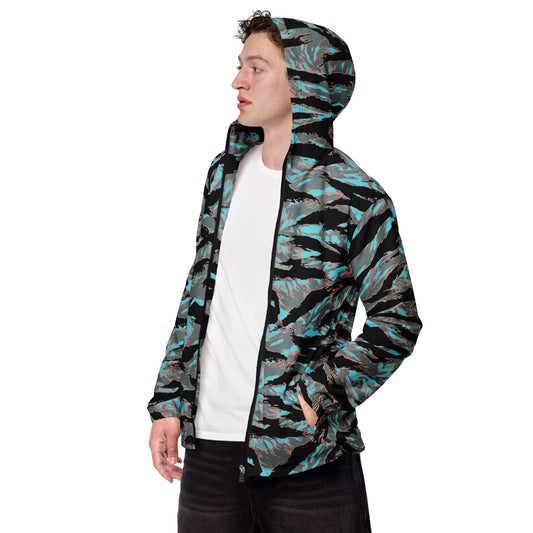 American Tiger Stripe Miami Urban CAMO Mens windbreaker - XS - Windbreakers