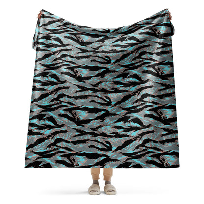 American Tiger Stripe Miami Urban CAMO Sherpa blanket - 60″×80″ - Blankets