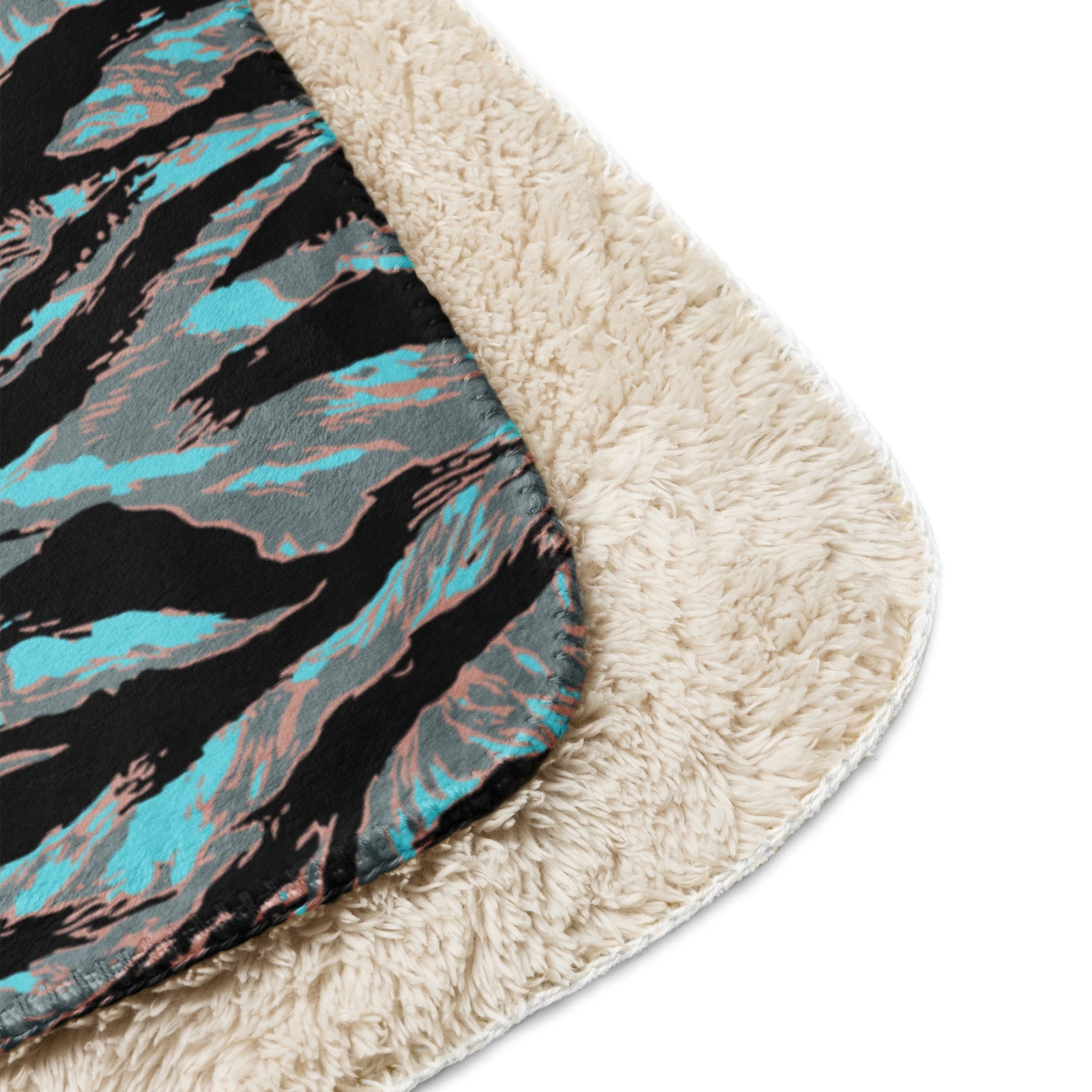 American Tiger Stripe Miami Urban CAMO Sherpa blanket - Blankets